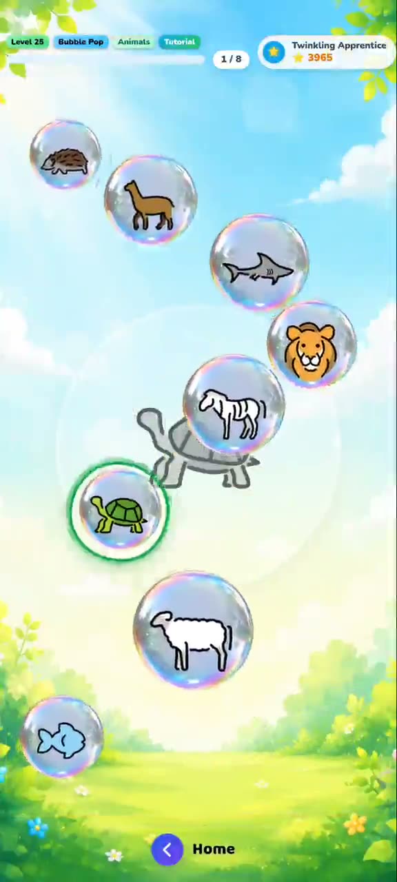The Bubble Pop game in Talk+